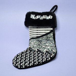 Jack Skellington "Naughty" Christmas Stocking Authentic Disney Parks Item